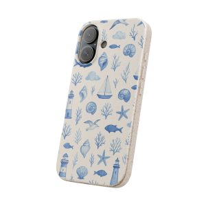 ocean design biodegradable phone case