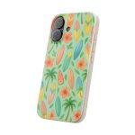colorful beach surfboard biodegradable phone case
